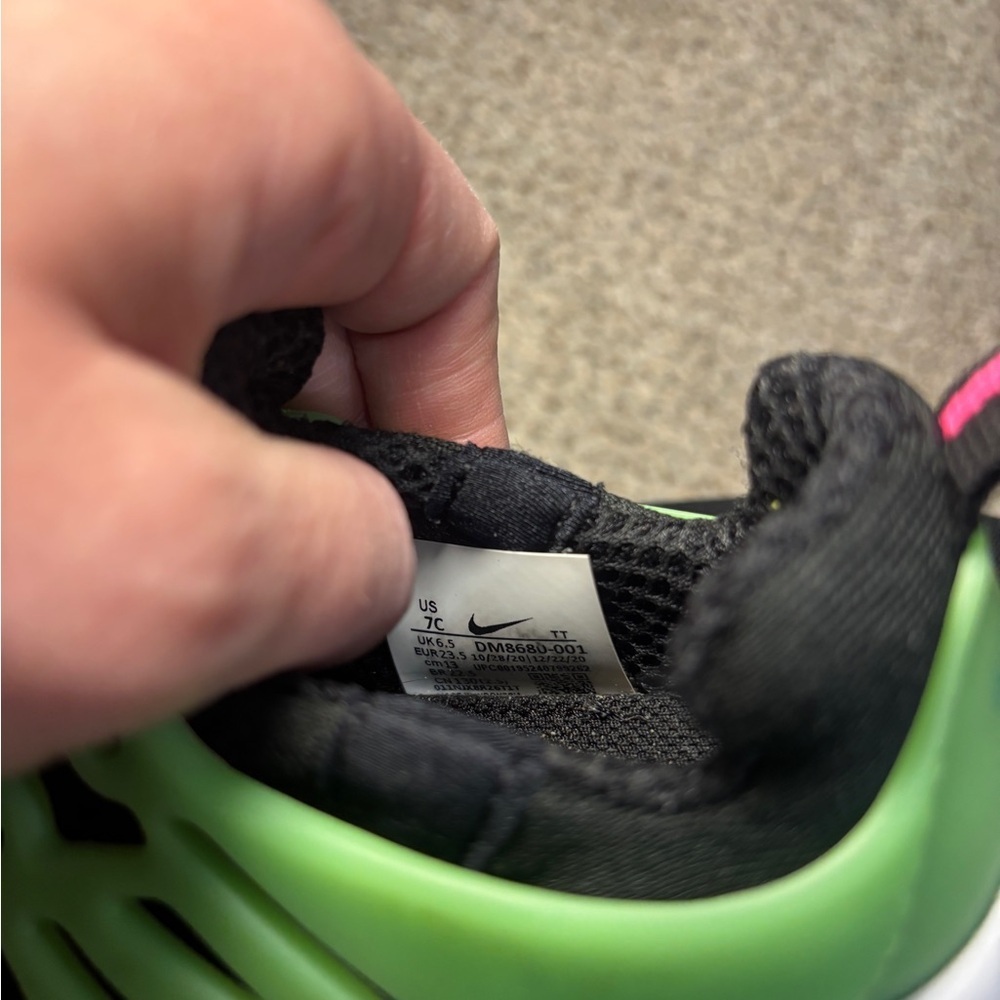 Nike Little Presto TD Green Strike Baby Toddler Shoes Boys Size 7C - Picture 7 of 9